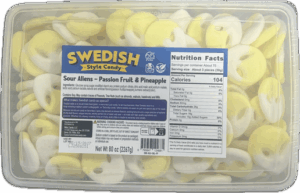 Mito Swedish Style Gummy Sour Alien Passion Fruit Pineapple 5lb Bulk